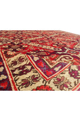 Authentic Hand Knotted Vintage Azarbaijan Wool Area Rug 7.8 x 5.5 Ft (1426 Ger-4)