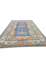 Authentic Hand Knotted Vintage Kurdi Wool Area Rug 10.1 x 6.8 Ft (1427 Ger-4)