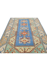 Authentic Hand Knotted Vintage Kurdi Wool Area Rug 10.1 x 6.8 Ft (1427 Ger-4)