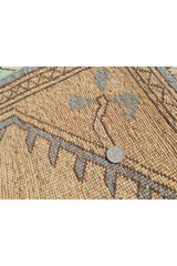 Authentic Hand Knotted Vintage Kurdi Wool Area Rug 10.1 x 6.8 Ft (1427 Ger-4)