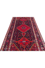 Authentic Hand Knotted Vintage Hamidoun Wool Area Rug 10.10 x 5.4 Ft (1430 Ger-4)