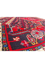 Authentic Hand Knotted Vintage Hamidoun Wool Area Rug 10.10 x 5.4 Ft (1430 Ger-4)