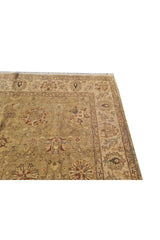 Authentic Hand Knotted Vintage Indo Chobi Wool Area Rug 9.9 x 6.6 Ft (1431 Ger-4)
