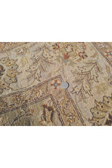 Authentic Hand Knotted Vintage Indo Chobi Wool Area Rug 9.9 x 6.6 Ft (1431 Ger-4)