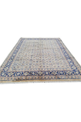 Authentic Hand Knotted Vintage Bijour Wool Area Rug 8.1 x 6.5 Ft (1433 Ger-4)