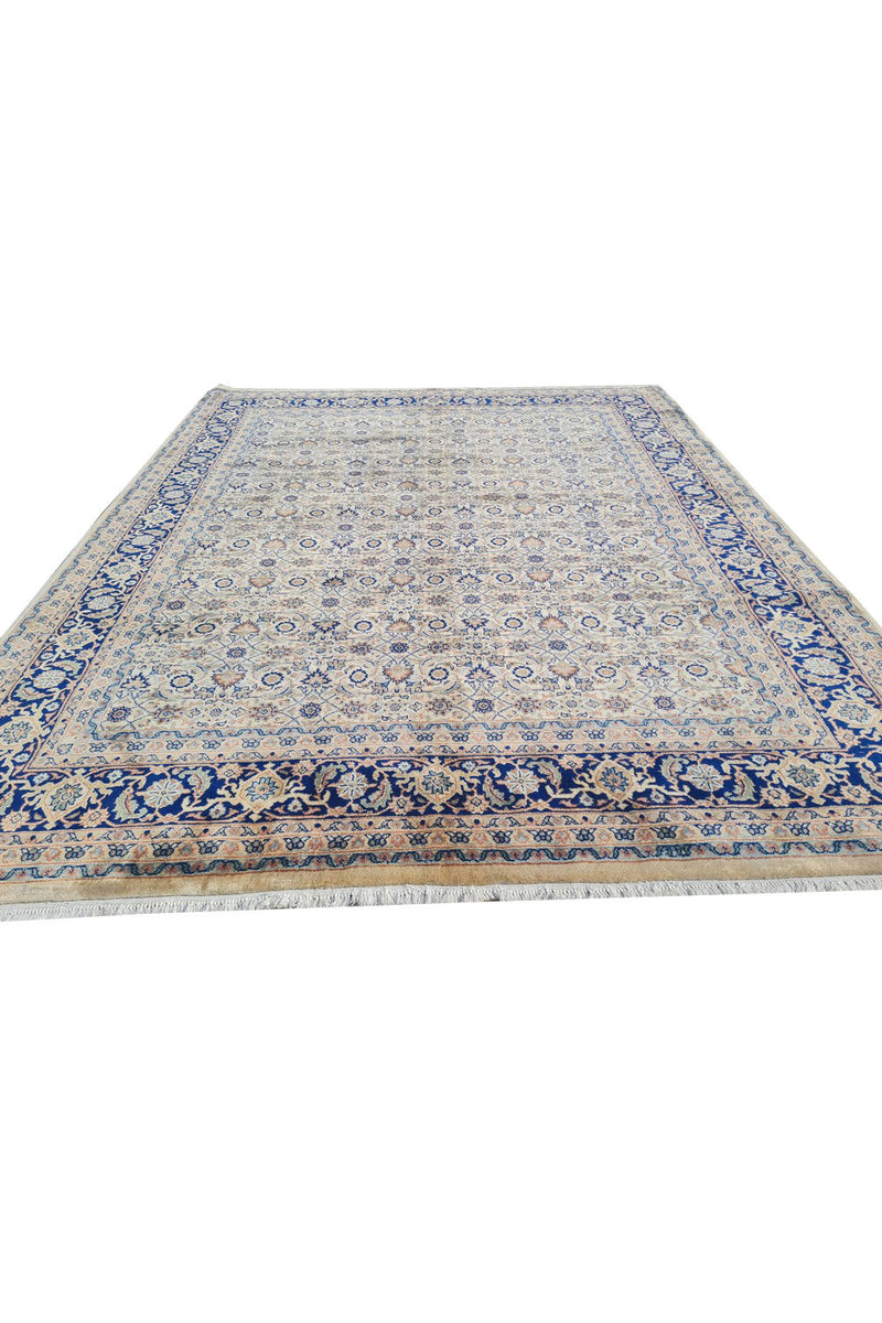 Authentic Hand Knotted Vintage Bijour Wool Area Rug 8.1 x 6.5 Ft (1433 Ger-4)