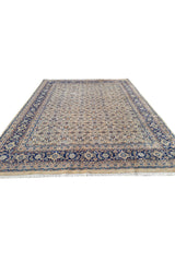 Authentic Hand Knotted Vintage Bijour Wool Area Rug 8.1 x 6.5 Ft (1433 Ger-4)