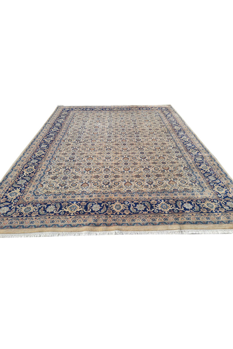 Authentic Hand Knotted Vintage Bijour Wool Area Rug 8.1 x 6.5 Ft (1433 Ger-4)
