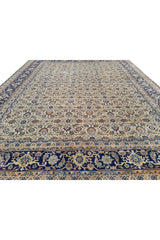 Authentic Hand Knotted Vintage Bijour Wool Area Rug 8.1 x 6.5 Ft (1433 Ger-4)