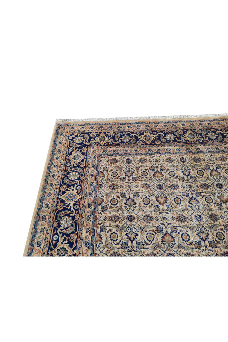 Authentic Hand Knotted Vintage Bijour Wool Area Rug 8.1 x 6.5 Ft (1433 Ger-4)