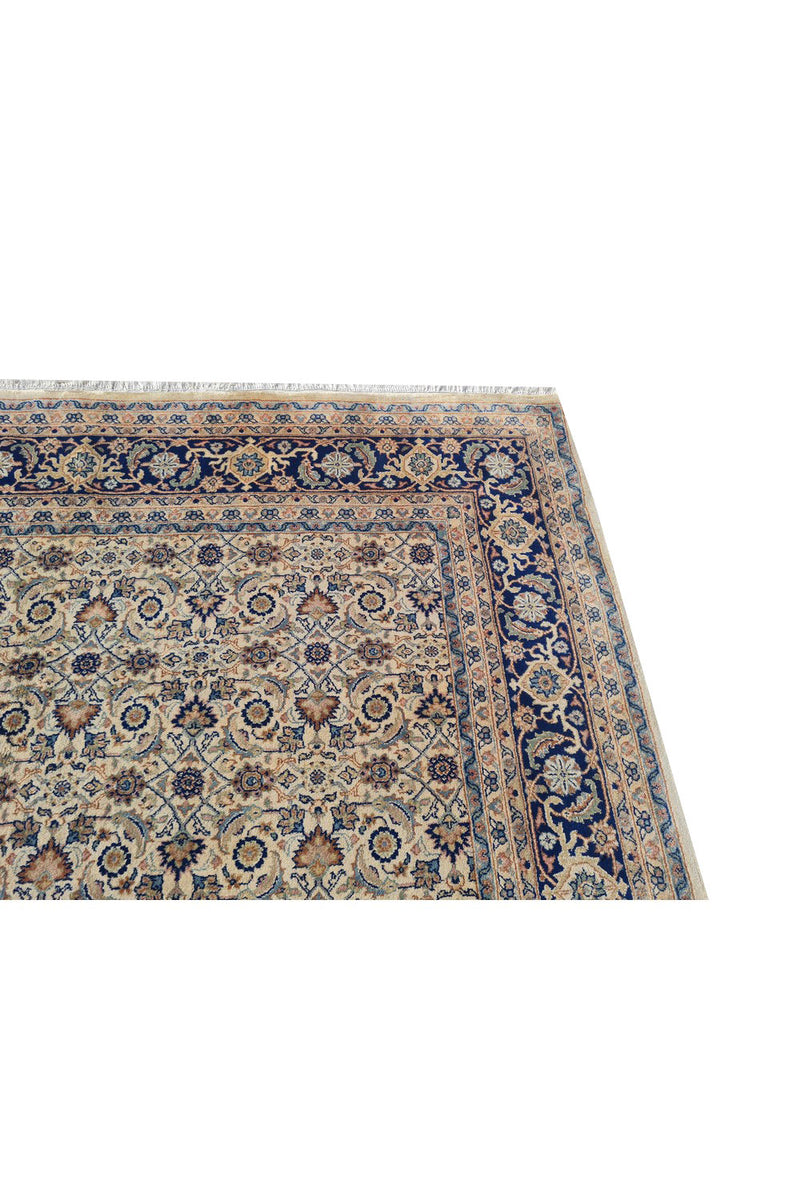 Authentic Hand Knotted Vintage Bijour Wool Area Rug 8.1 x 6.5 Ft (1433 Ger-4)