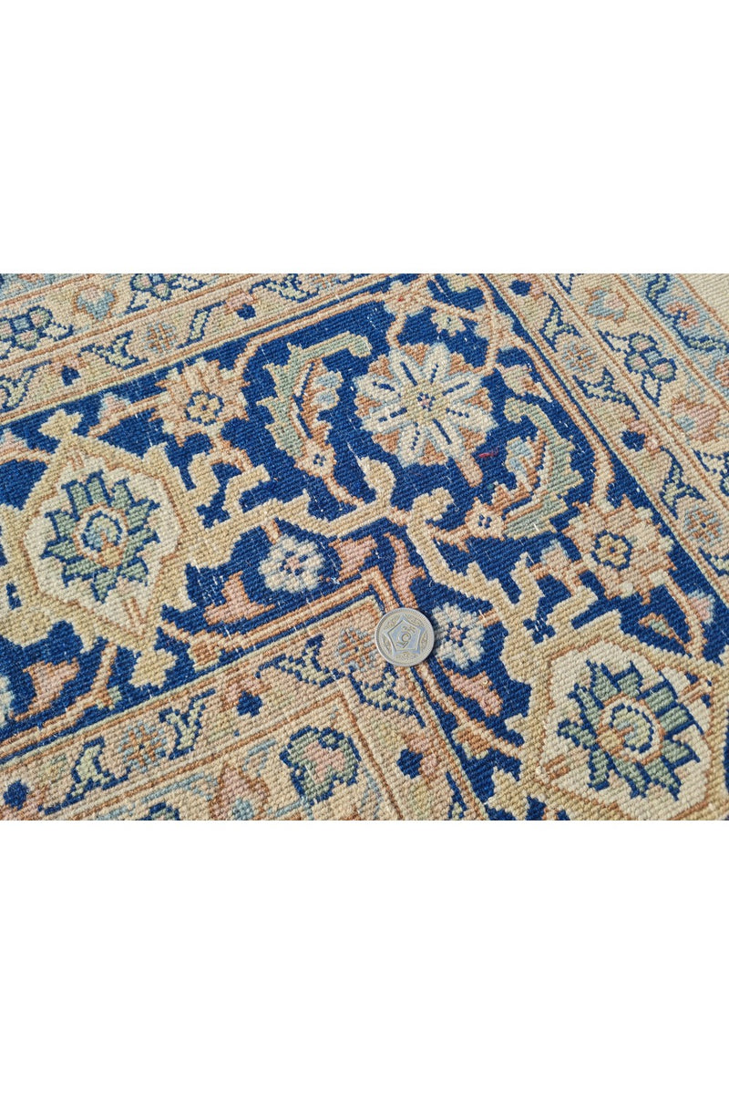 Authentic Hand Knotted Vintage Bijour Wool Area Rug 8.1 x 6.5 Ft (1433 Ger-4)