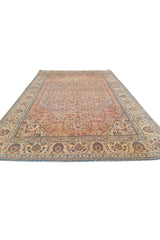 Authentic Hand Knotted Vintage Bijour Wool Area Rug 7.8 x 5.2 Ft (1438 Ger-4)
