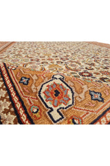 Authentic Hand Knotted Vintage Bijour Wool Area Rug 7.8 x 5.2 Ft (1438 Ger-4)