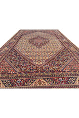 Authentic Hand Knotted Vintage Bijour Wool Area Rug 10.5 x 6.5 Ft (1443 Ger-4)
