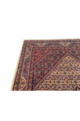 Authentic Hand Knotted Vintage Bijour Wool Area Rug 10.5 x 6.5 Ft (1443 Ger-4)