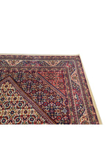 Authentic Hand Knotted Vintage Bijour Wool Area Rug 10.5 x 6.5 Ft (1443 Ger-4)
