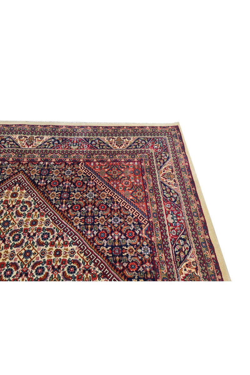 Authentic Hand Knotted Vintage Bijour Wool Area Rug 10.5 x 6.5 Ft (1443 Ger-4)