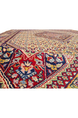 Authentic Hand Knotted Vintage Bijour Wool Area Rug 10.5 x 6.5 Ft (1443 Ger-4)