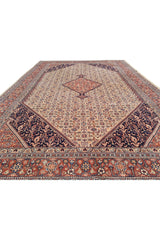Authentic Hand Knotted Vintage Bijour Wool Area Rug 9.5 x 6.5 Ft (1444 Ger-4)