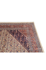 Authentic Hand Knotted Vintage Bijour Wool Area Rug 9.5 x 6.5 Ft (1444 Ger-4)