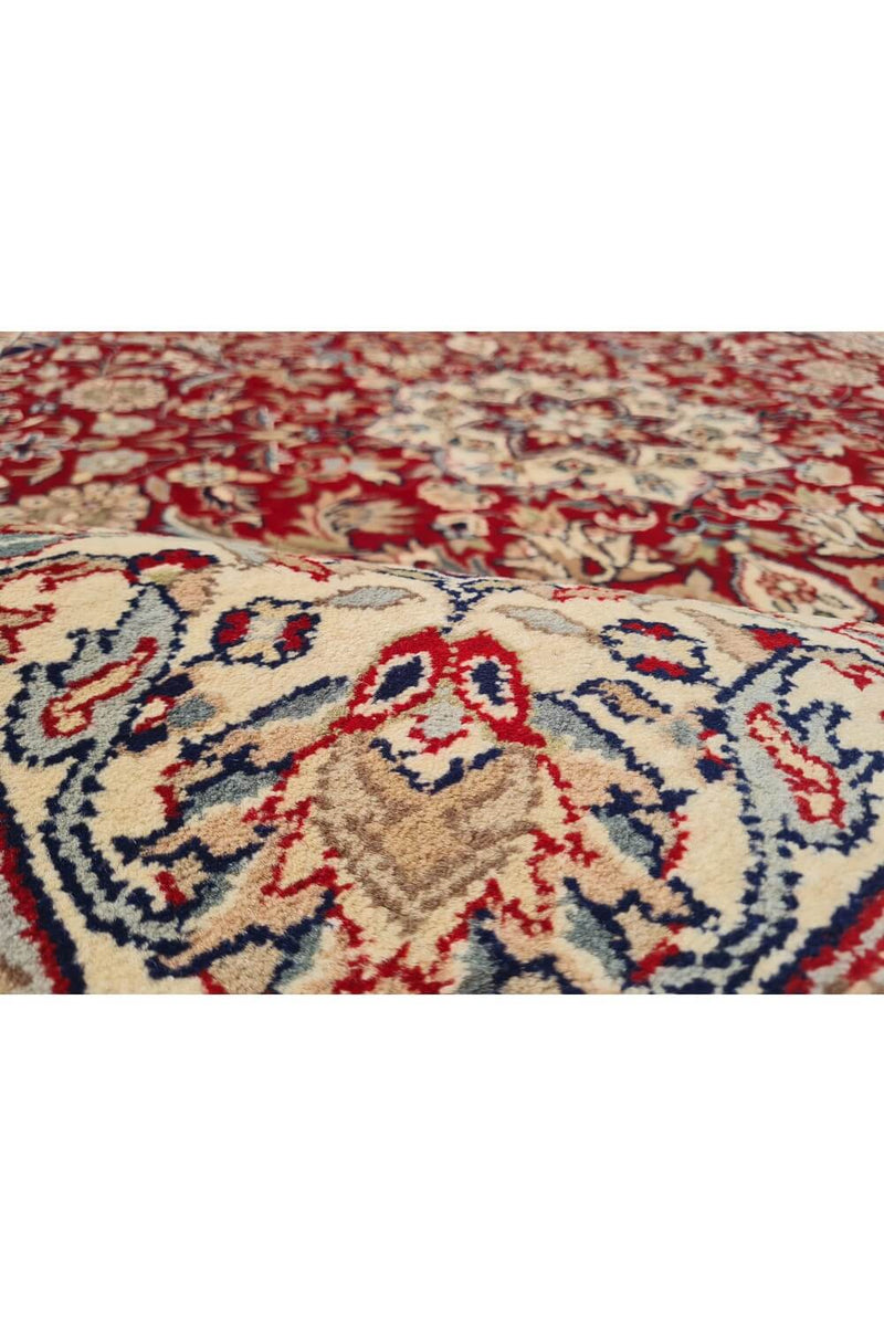 Authentic Hand Knotted Vintage Tabreez Wool Area Rug 8 x 6 Ft (1451 Ger-4)