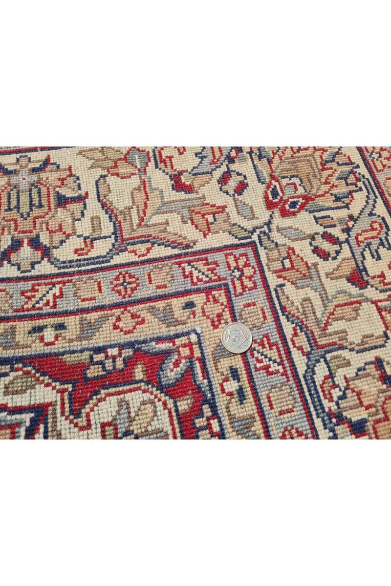 Authentic Hand Knotted Vintage Tabreez Wool Area Rug 8 x 6 Ft (1451 Ger-4)
