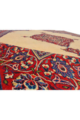 Authentic Hand Knotted Vintage Saroukh Wool Area Rug 10 x 7 Ft (1453 Ger-4)