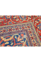 Authentic Hand Knotted Vintage Saroukh Wool Area Rug 10 x 7 Ft (1453 Ger-4)