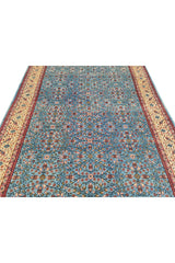 Authentic Hand Knotted Vintage Qaisery Wool Area Rug 9.6 x 6.8 Ft (1458 Ger-4)