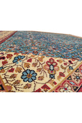 Authentic Hand Knotted Vintage Qaisery Wool Area Rug 9.6 x 6.8 Ft (1458 Ger-4)