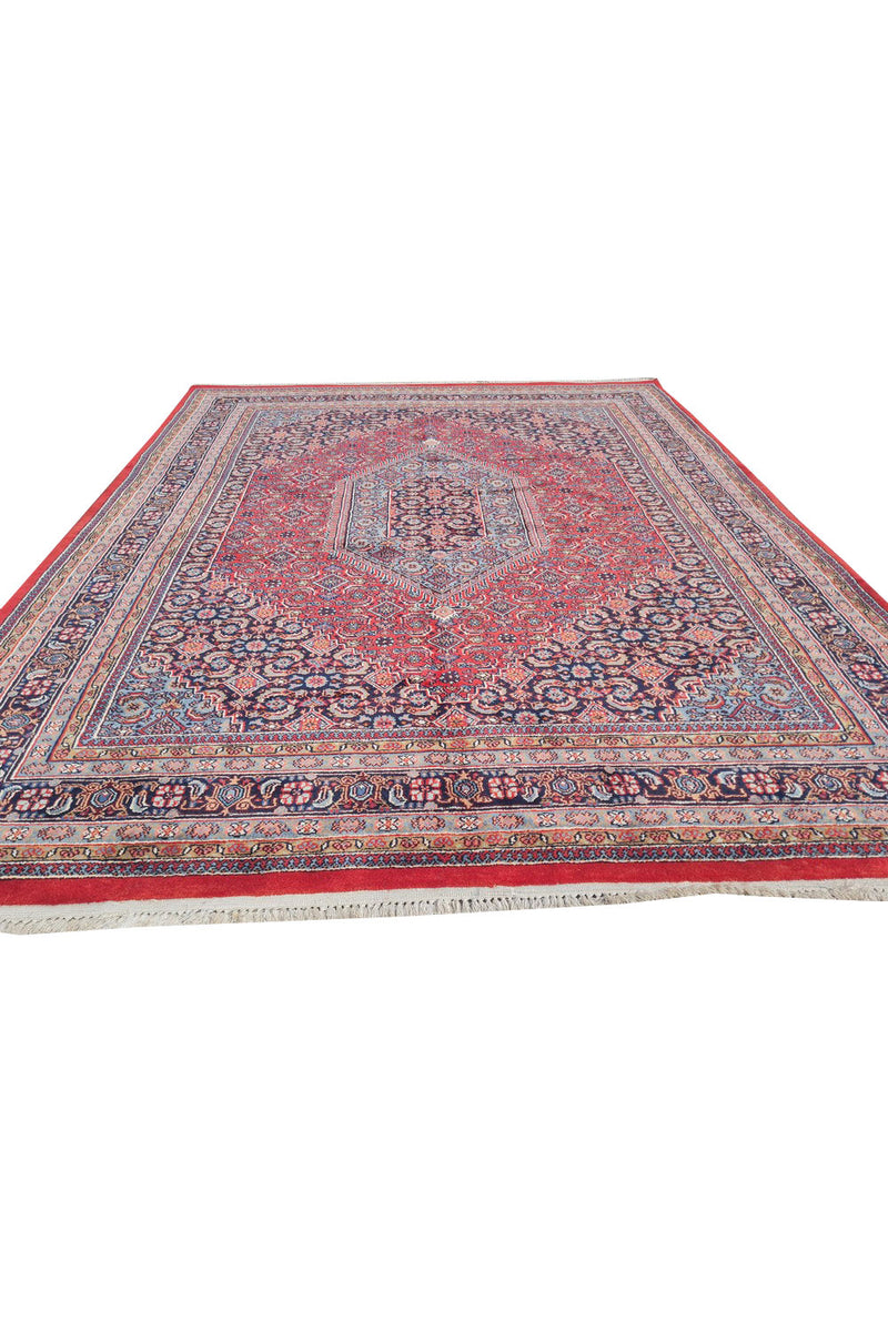 Authentic Hand Knotted Vintage Bijour Wool Area Rug 8 x 7 Ft (1467 Ger-4)