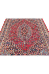 Authentic Hand Knotted Vintage Bijour Wool Area Rug 8 x 7 Ft (1467 Ger-4)