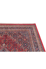 Authentic Hand Knotted Vintage Bijour Wool Area Rug 8 x 7 Ft (1467 Ger-4)