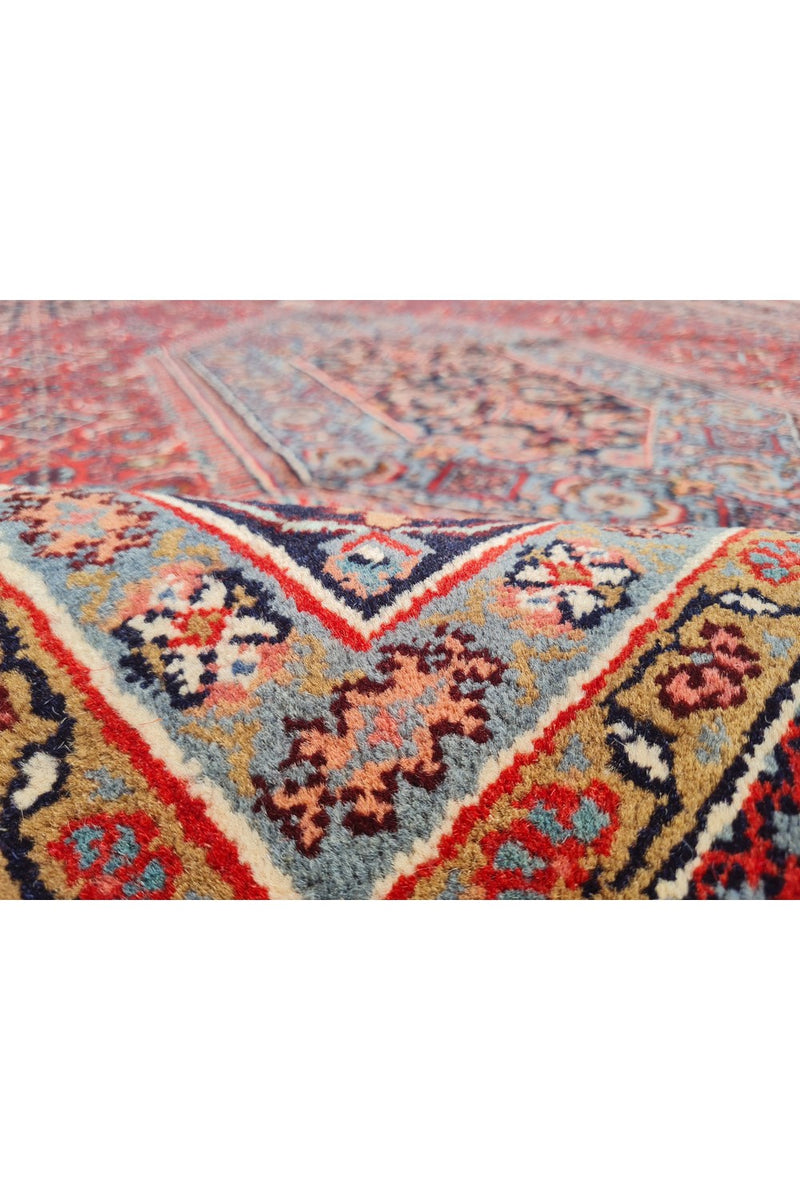 Authentic Hand Knotted Vintage Bijour Wool Area Rug 8 x 7 Ft (1467 Ger-4)