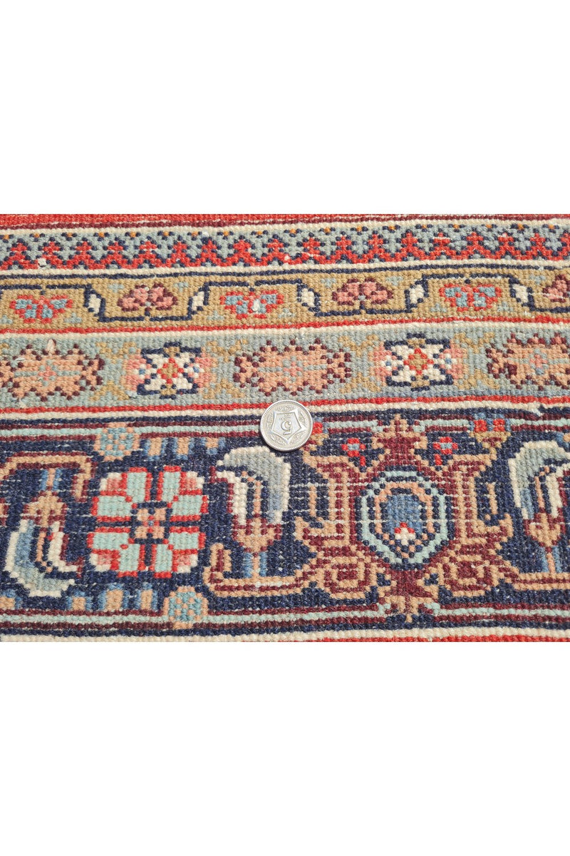 Authentic Hand Knotted Vintage Bijour Wool Area Rug 8 x 7 Ft (1467 Ger-4)