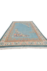 Authentic Hand Knotted Vintage Tibet Wool Area Rug 10 x 7 Ft (1469 Ger-4)