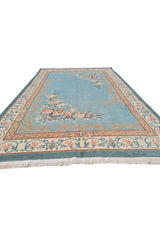 Authentic Hand Knotted Vintage Tibet Wool Area Rug 10 x 7 Ft (1469 Ger-4)