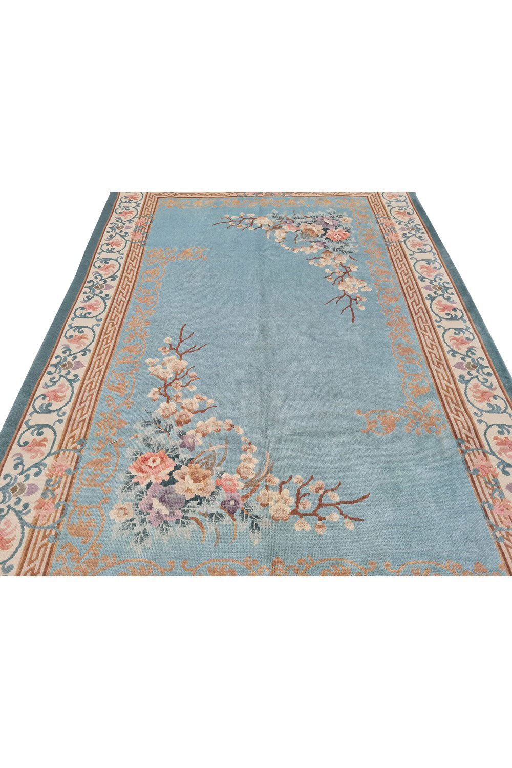 Authentic Hand Knotted Vintage Tibet Wool Area Rug 10 x 7 Ft (1469 Ger-4)