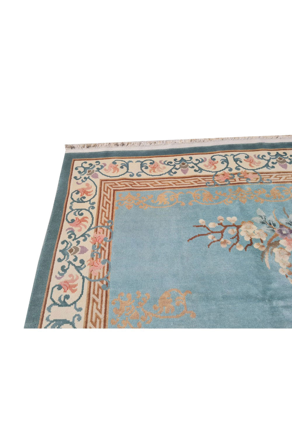 Authentic Hand Knotted Vintage Tibet Wool Area Rug 10 x 7 Ft (1469 Ger-4)