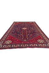 Authentic Hand Knotted Vintage Mai Mai Wool Area Rug 9.10 x 6.6 Ft (1478 Ger-4)