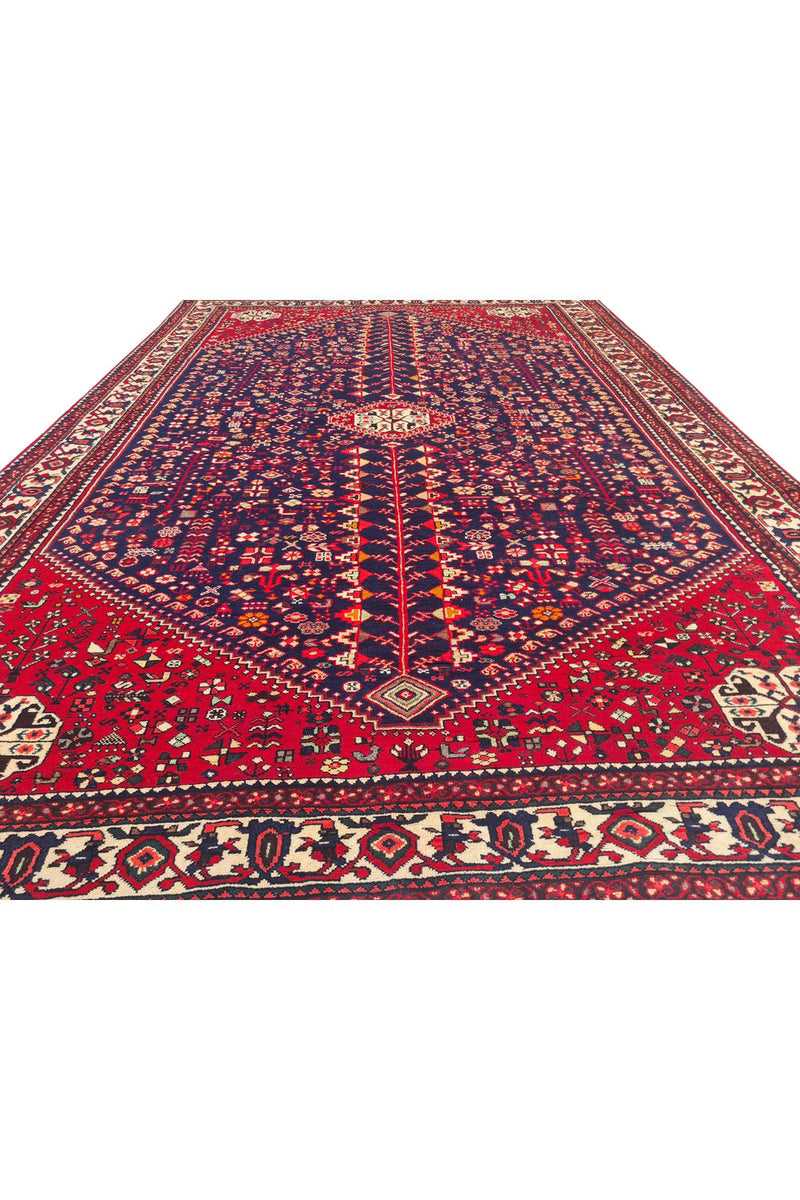 Authentic Hand Knotted Vintage Mai Mai Wool Area Rug 9.10 x 6.6 Ft (1478 Ger-4)