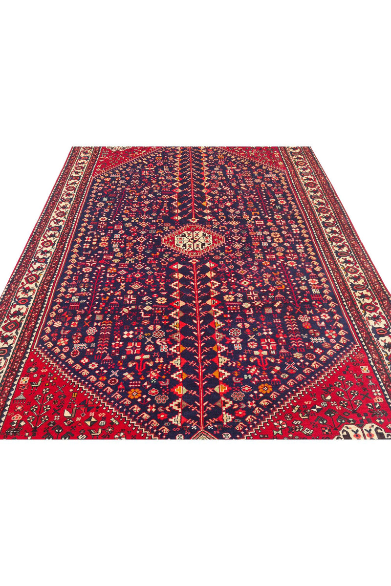 Authentic Hand Knotted Vintage Mai Mai Wool Area Rug 9.10 x 6.6 Ft (1478 Ger-4)