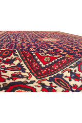 Authentic Hand Knotted Vintage Mai Mai Wool Area Rug 9.10 x 6.6 Ft (1478 Ger-4)