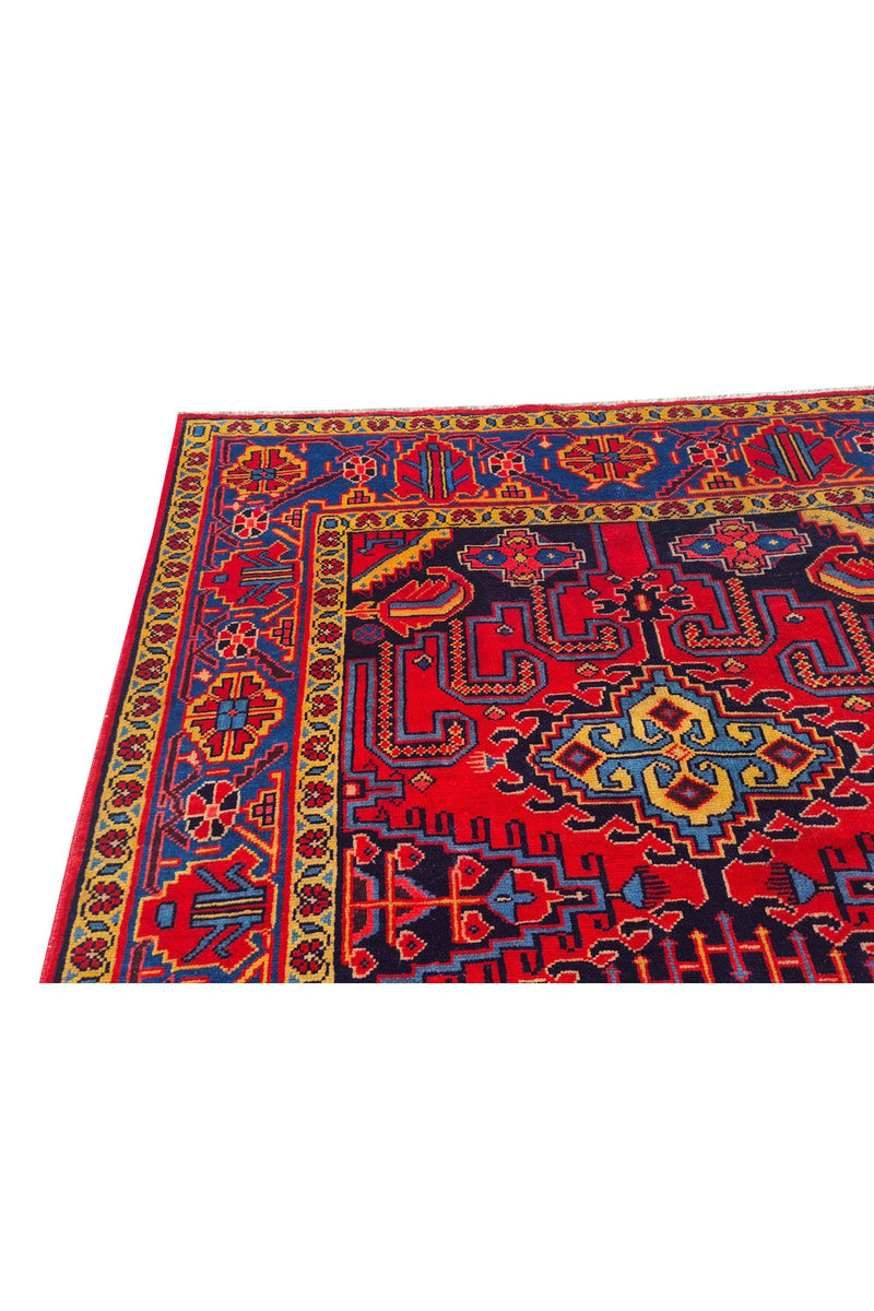 Authentic Hand Knotted Vintage Baghtiyaar Wool Area Rug 10.7 x 6.4 Ft (1489 Ger-4)