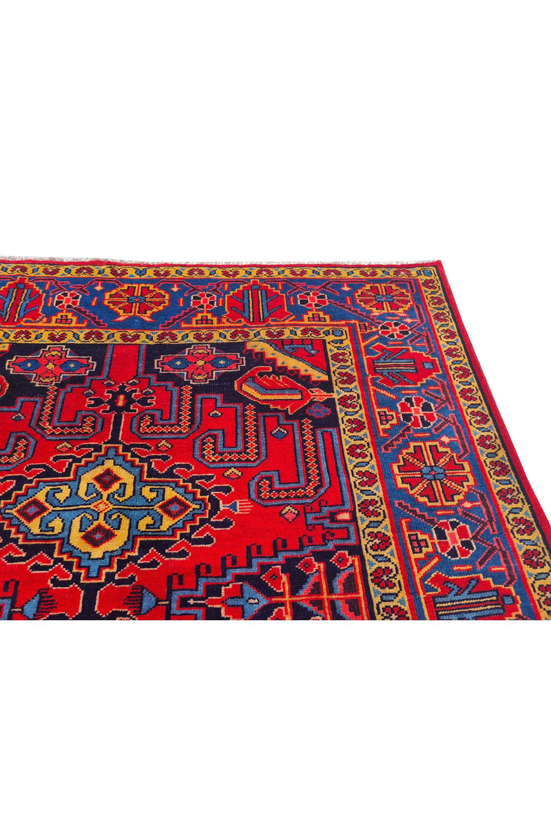 Authentic Hand Knotted Vintage Baghtiyaar Wool Area Rug 10.7 x 6.4 Ft (1489 Ger-4)