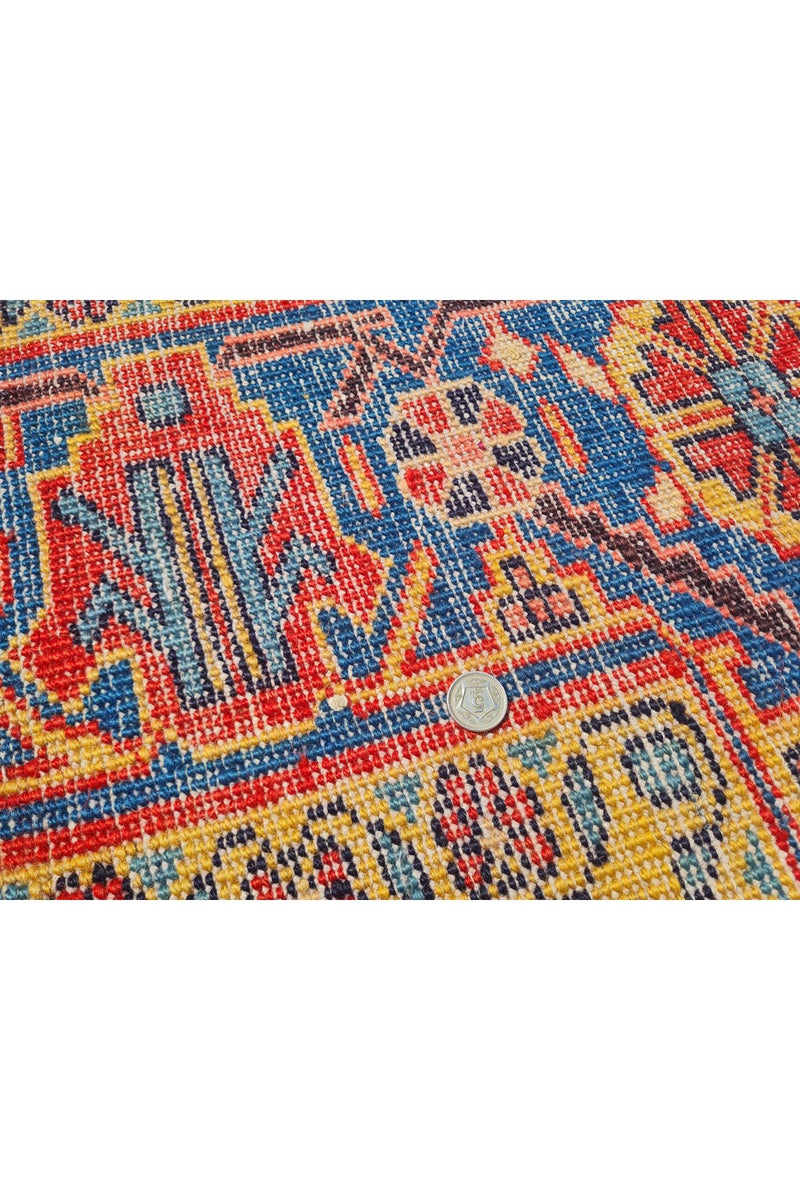 Authentic Hand Knotted Vintage Baghtiyaar Wool Area Rug 10.7 x 6.4 Ft (1489 Ger-4)