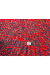 Authentic Hand Knotted Vintage Afghan Turkmen Felpah Wool Area Rug 11.7 x 8.3 Ft (1496 Ger-4)