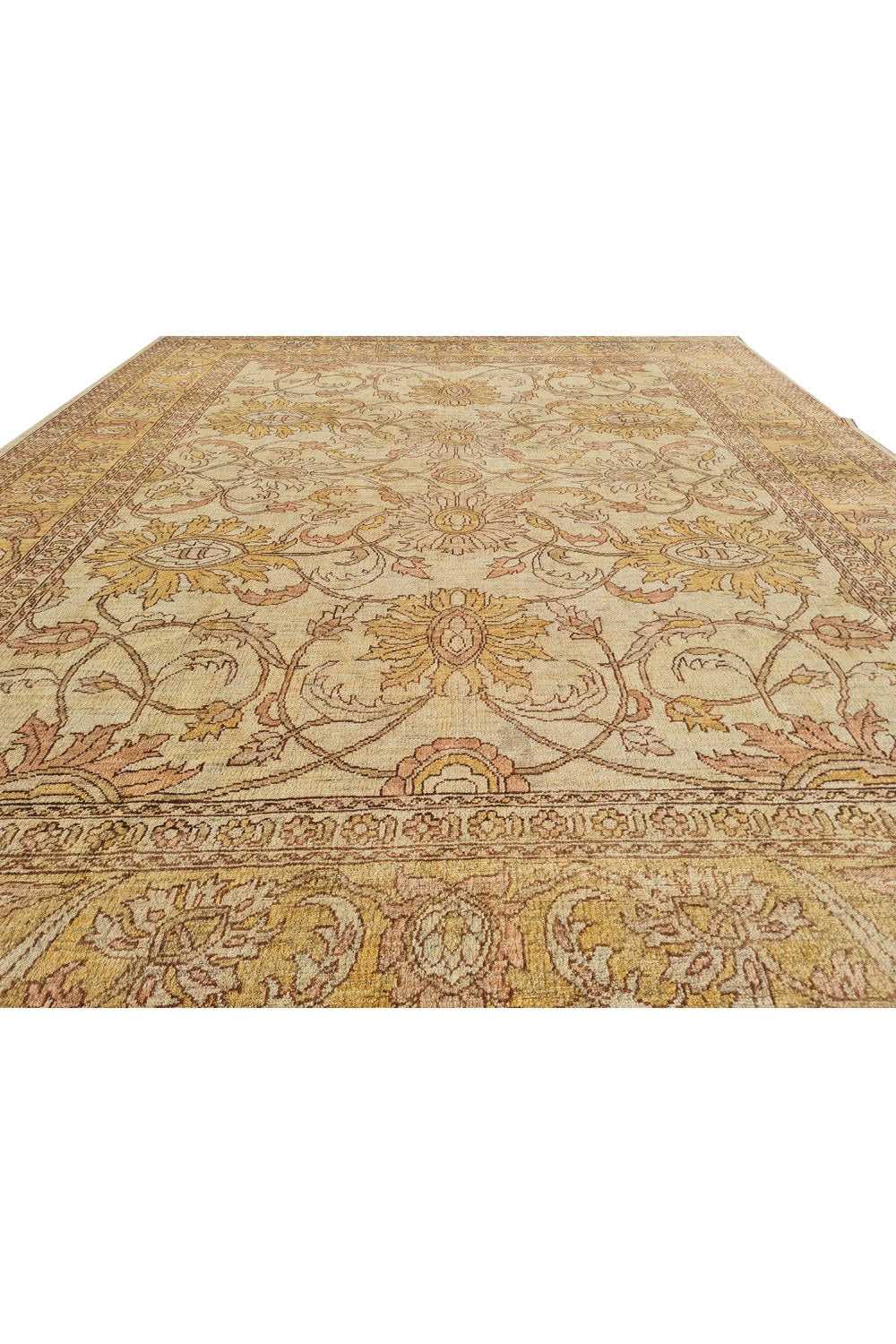 Authentic Hand Knotted Vintage Afghan Chobi Wool Area Rug 9.11 x 8.1 Ft (1497 Ger-4)