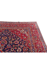 Authentic Hand Knotted Vintage Qashoun Wool Area Rug 11.10 x 7.10 Ft (1500 Ger-4)